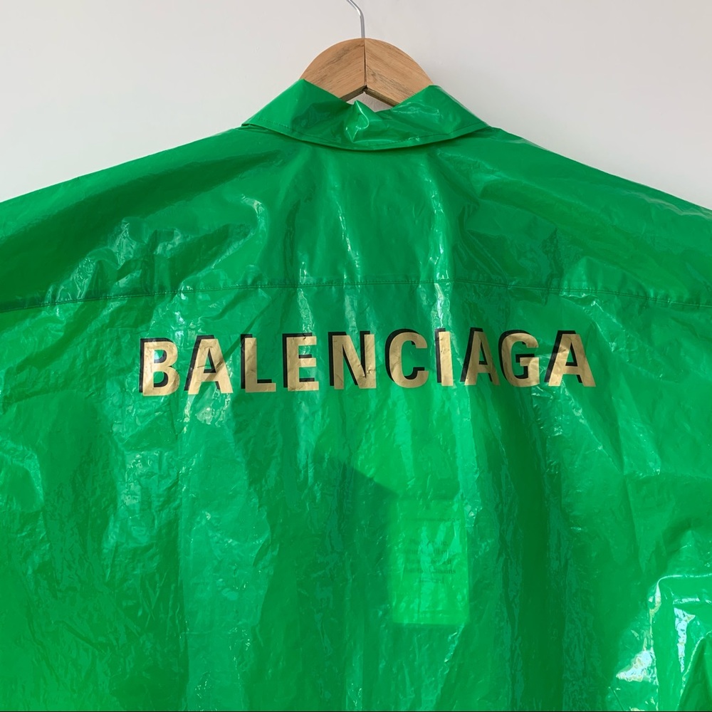 Balenciaga Women’s Green Plastic Bin Shirt